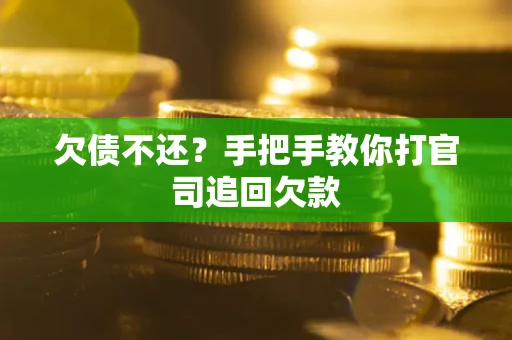 北京欠债不还？手把手教你打官司追回欠款