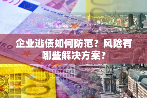 北京企业逃债如何防范？风险有哪些解决方案？