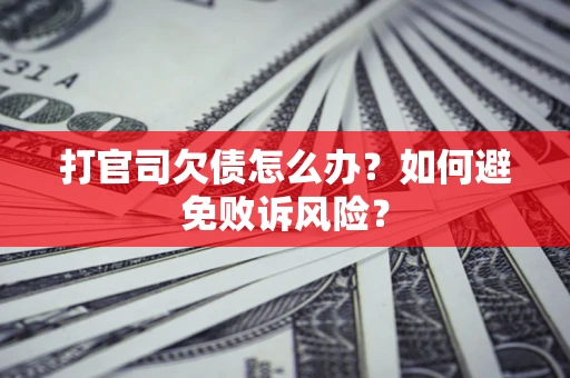 北京打官司欠债怎么办？如何避免败诉风险？