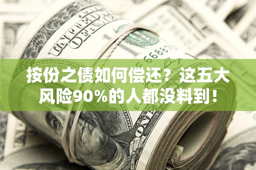 北京按份之债如何偿还？这五大风险90%的人都没料到！