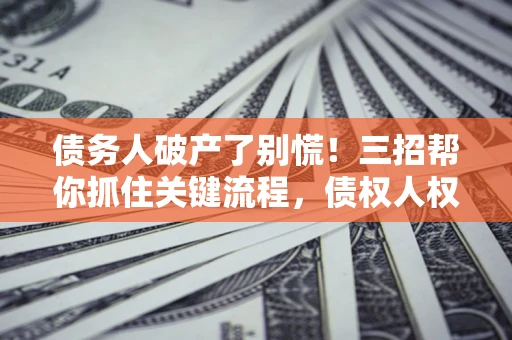 北京债务人破产了别慌！三招帮你抓住关键流程，债权人权益不再缩水