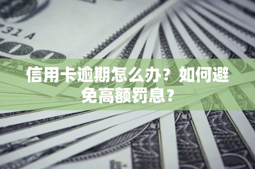 北京信用卡逾期怎么办？如何避免高额罚息？