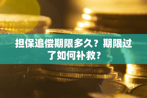 北京担保追偿期限多久？期限过了如何补救？
