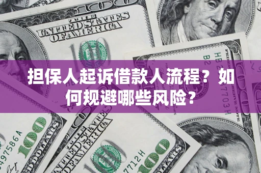 北京担保人起诉借款人流程？如何规避哪些风险？