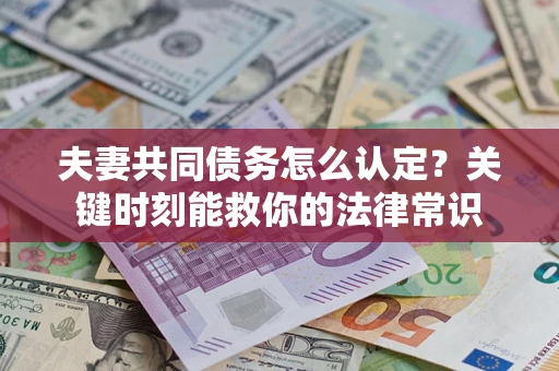 北京夫妻共同债务怎么认定？关键时刻能救你的法律常识