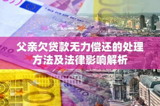 北京父亲欠贷款无力偿还的处理方法及法律影响解析